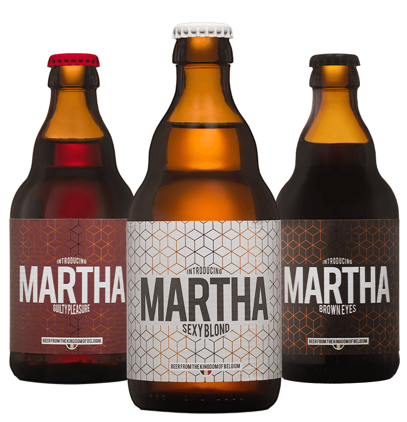 Taste our Martha beer: Sexy Blonde, Guilty Pleasure & Brown Eyes